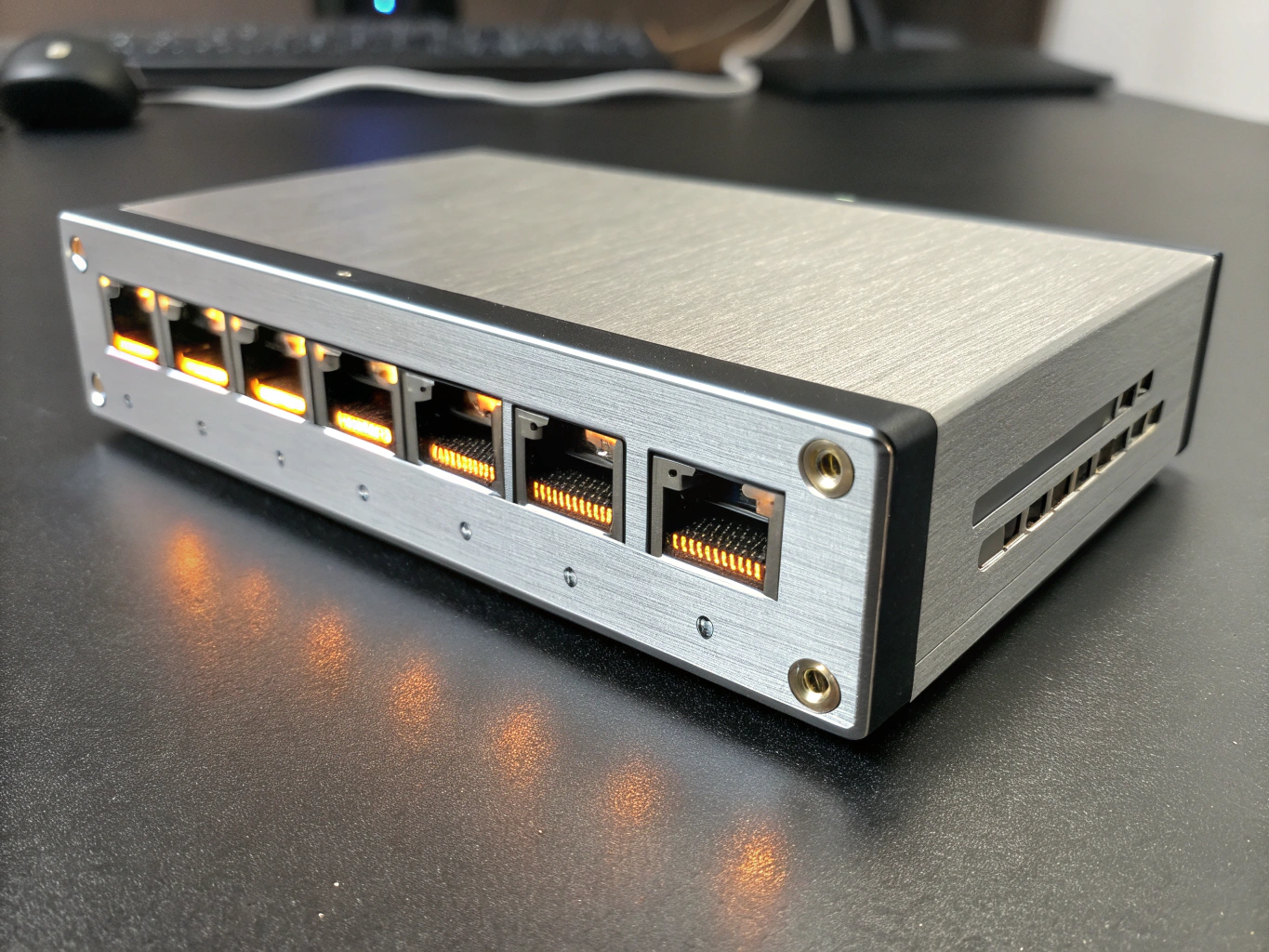 High-resolution product hardware with studio lighting